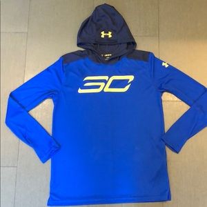 Steph Curry under armor hoodie. Boys. Size XL